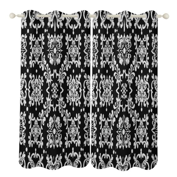 Bohemia Study Room Living Kitchen Bedroom For Blackout Curtain Printed 2 Panels