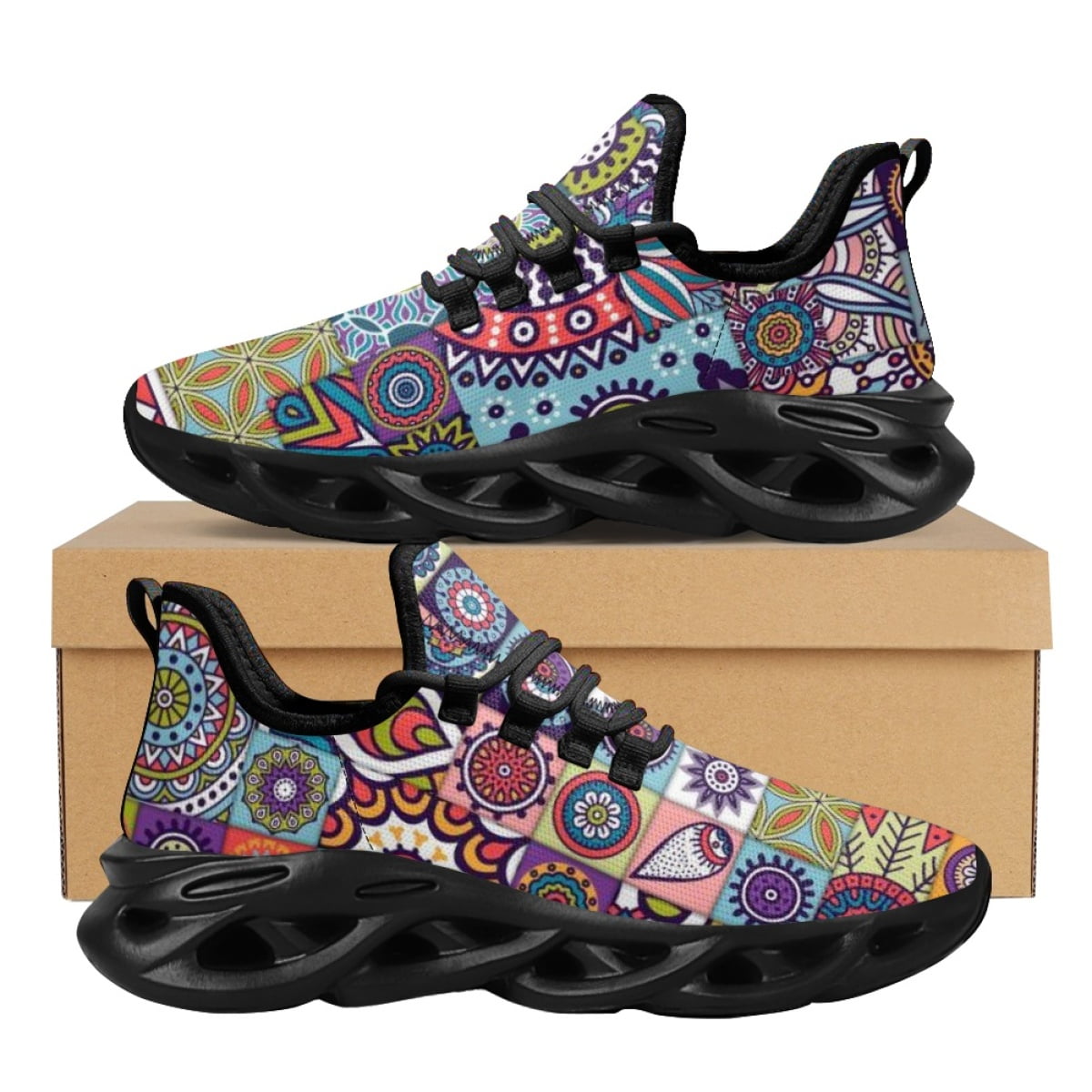 round toe running shoes