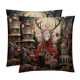 thumbnail image 1 of Bohemia Velvet Throw Pillow Covers Set of 2 - 16x16, 18x18, 20x20 Inches - Unique Patterns - Bed Pillow Inserts Included for Various Occasions, 1 of 6