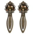 thumbnail image 1 of Bohemia Vintage Copper-Colored Lace Bookmarks: Stainless Steel Gifts for Readers and Book Lovers - Set of 2 Bookmarks, 1 of 5