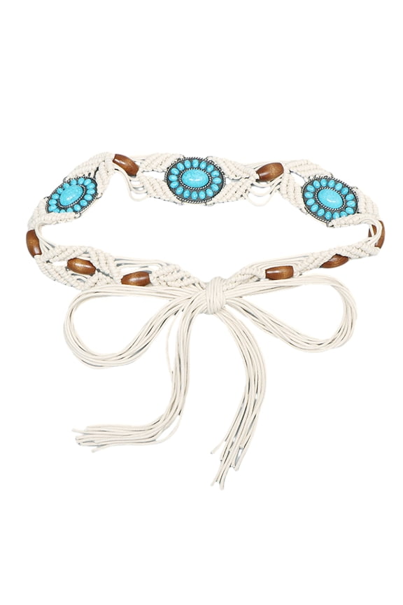 Bohemia Waist Chain Beads Belt for Women Prom Banquet Club Party Colorful Waist Belt for Jeans Dresses Club