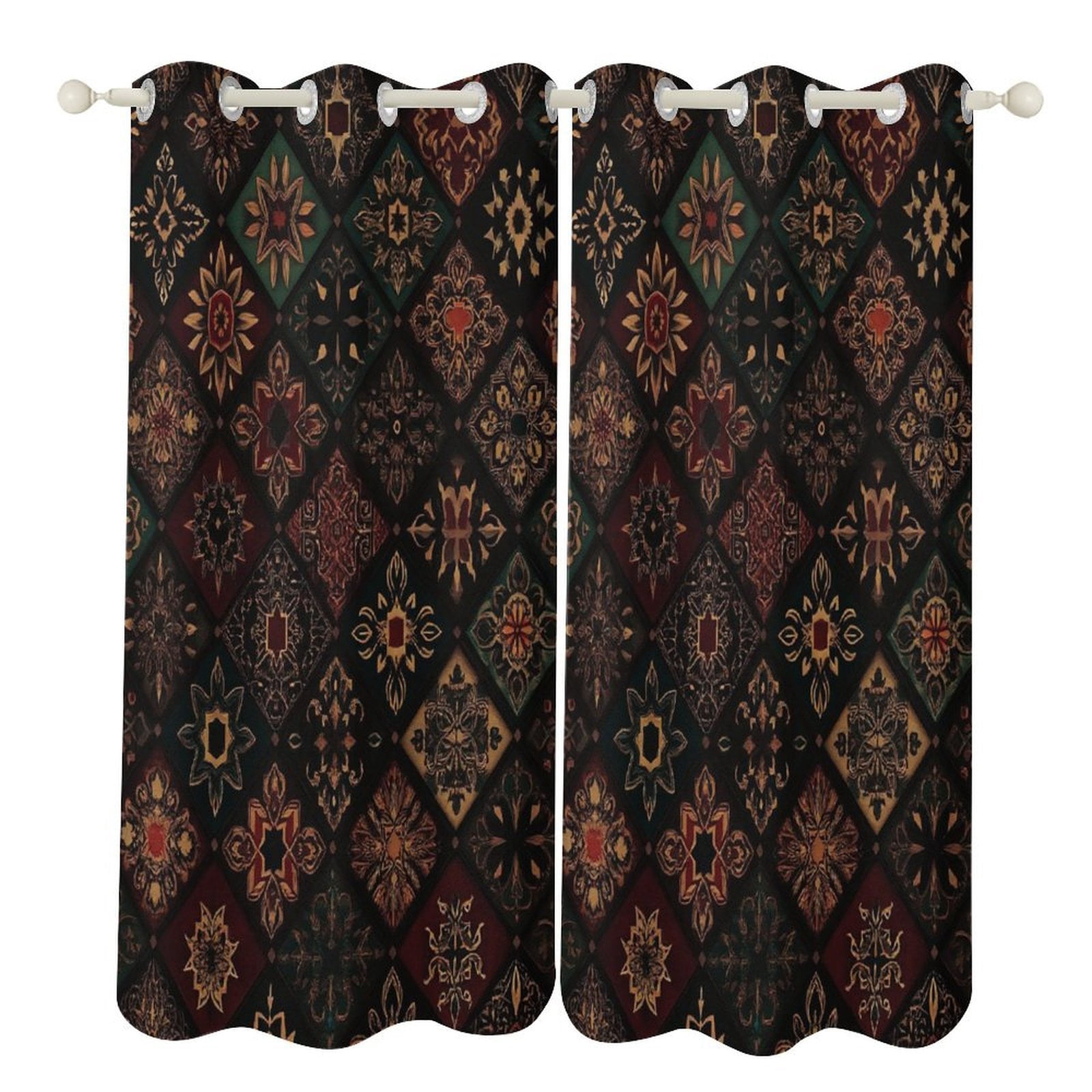 Bohemia Window Blackout Curtain 3d Printed Blackout Curtain Bedroom ...