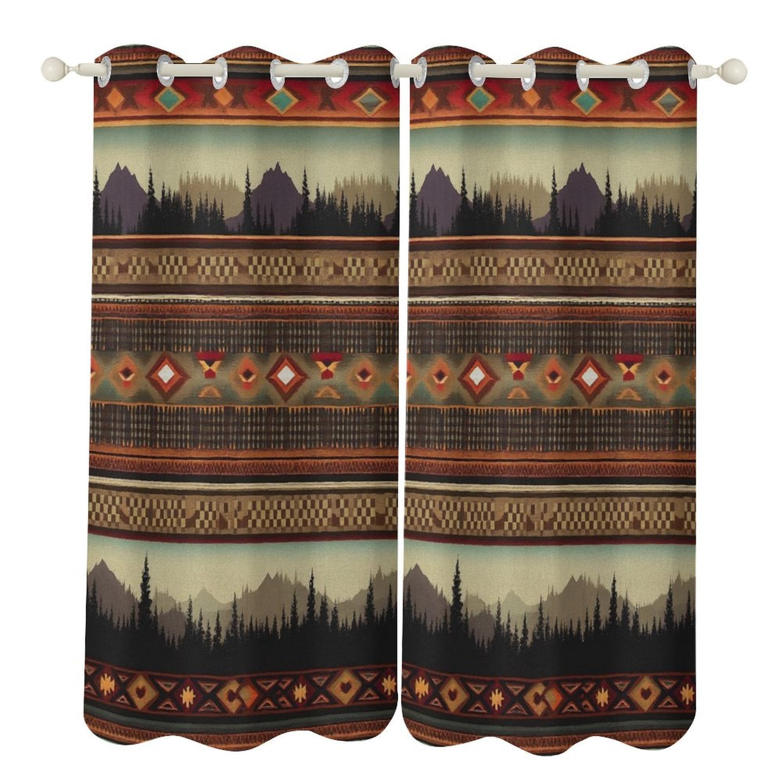 Bohemia Window Blackout Curtain 3d Printed Blackout Curtain Bedroom ...