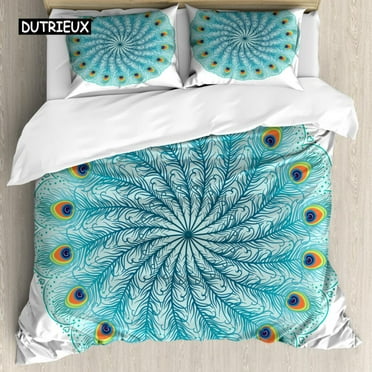 Bohemian 2/3pcs Boho Mandala Bedding Set Twin King Size Comforter Duvet Quilt Cover and Pillowcase Soft Bedclothes