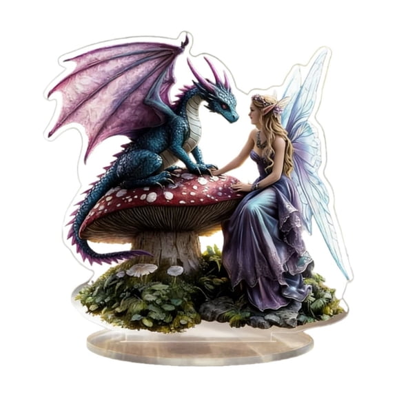 Bohemian 2D Acrylic Standee Desktop Ornament, Waterproof Wear-Resistant Decor for Living Room, Bedroom, Café Countertop, Whimsical Home and Workspace Accent