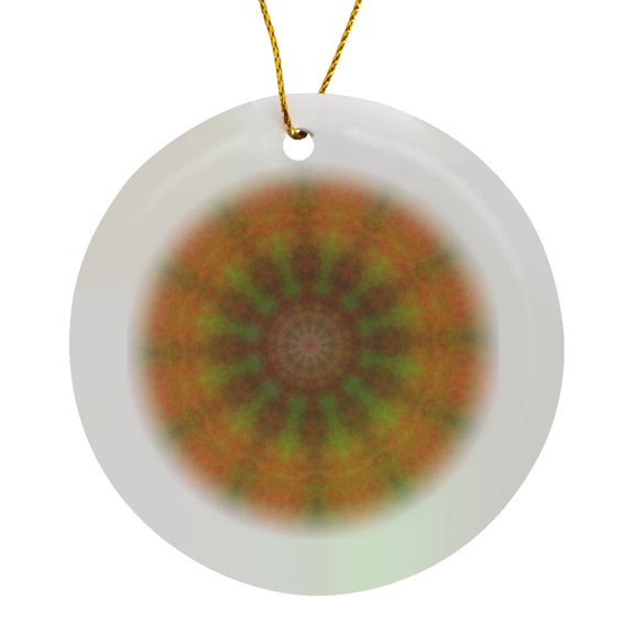 3drose, Bohemian Abstract, Circle Porcelain Ornament