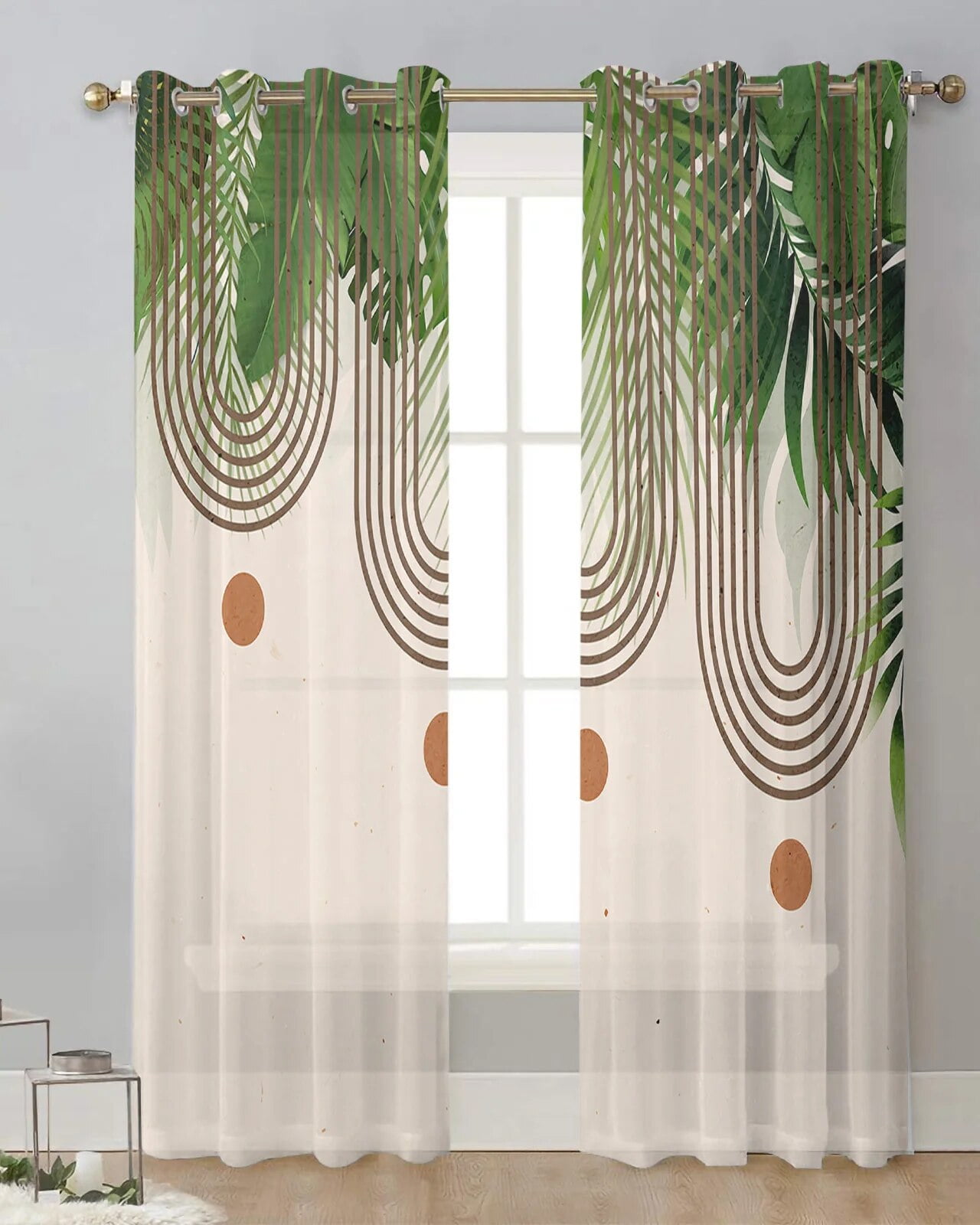 Abstract Curtains For Living Room