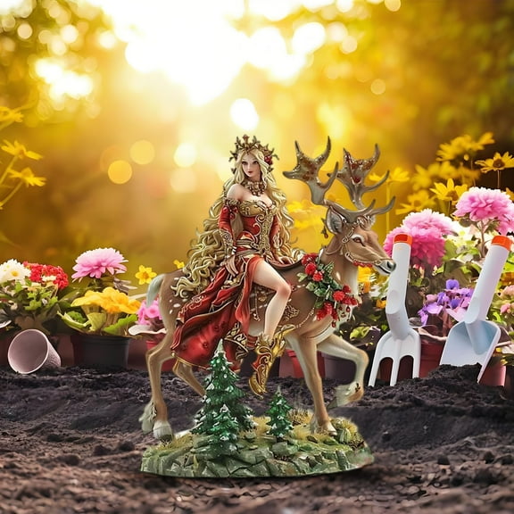 Bohemian Acrylic Garden Stake Decorative Fairies and Hummingbirds, Outdoor Yard and Patio Ornament, Garden Decoration, Unique Whimsical Home Accent