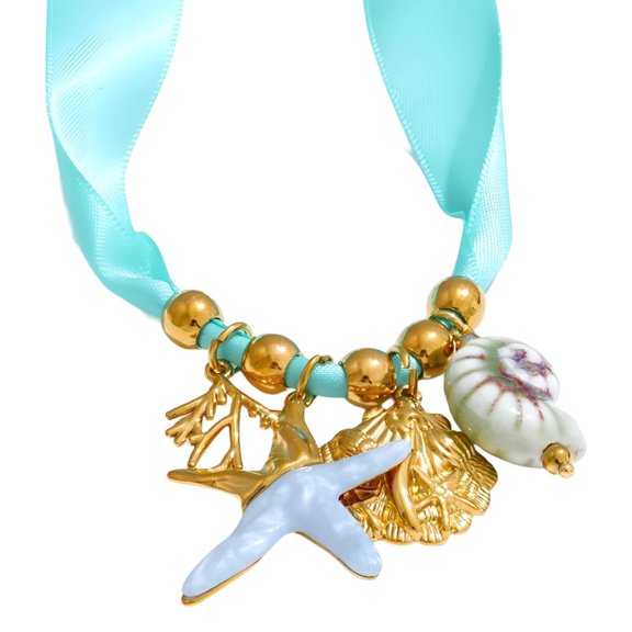 Bohemian Adjustable Necklace Weaving Rope Chain Beaded Jewelry Holiday Gift