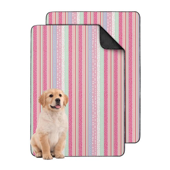 Bohemian Aesthetic Print Washable Potty Pads, 24x36 Reusable Dog Pads with Non-Slip Backing, Leak-Proof for Discreet Placement in Designed Rooms