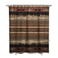 thumbnail image 1 of Bohemian Aesthetic Shower Curtain 72x84 Inches Vintage Tribal Print Polyester Fabric Bathroom Decor Earth Tones, 1 of 5