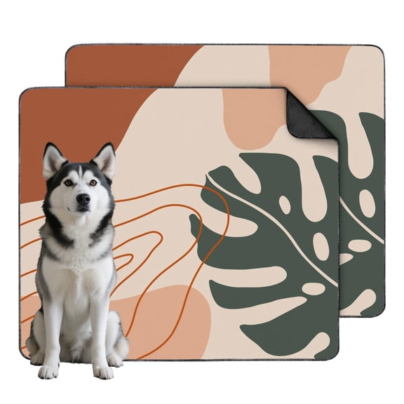Bohemian Aesthetic Washable Dog Pee Pads, 35x41 Reusable Potty Training Pads with Non-Slip Backing, Leak-Proof for Style-Minded Dog Owners