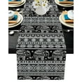 Bohemian Art Geometric Graphics Table Runner Wedding Table r Party