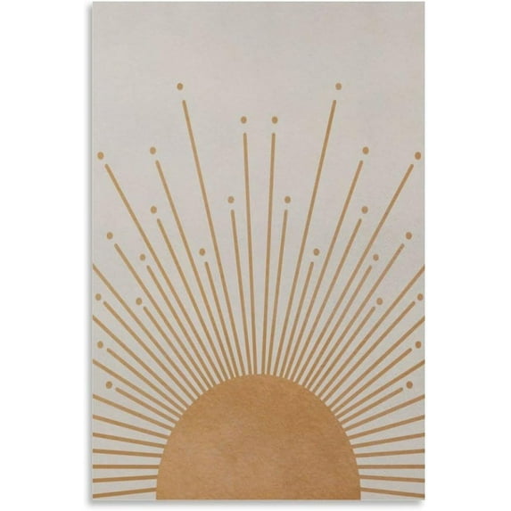 Bohemian Art Wall,Minimalist Abstract Wall Art,Mid-Century Art Print,Home Background Decor D129 Posters Canvas Prints Painting Wall Decor Art Picture Artwork Home Decor for Living Room for Gifts 12x18