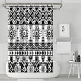 thumbnail image 1 of Bohemian Artistic Vintage Shower Curtain 72x72 Inches Quick-Dry Polyester Curtain with Plastic Hooks Rustic Earthy Style, 1 of 5