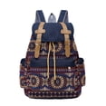 thumbnail image 1 of Bohemian Backpack for Women, Vintage Aztec Tribal Print School Bag with Leather Straps, Casual Daypack for Travel College Festival, Durable Polyester, 1 of 6