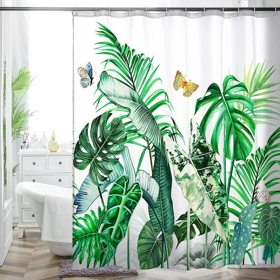 Bohemian Bathroom Curtain Colorful Boho Floral Print Beautiful Bright Polyester Fabric Cloth Shower Curtain for Bathroom Decoration, 72"x72" (Tape E)