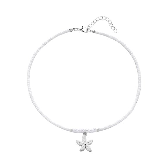 Bohemian Beach Jewelry Starfish Pearls Necklace Adjustable Designs