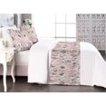 thumbnail image 1 of Bohemian Bed Runner Set, Polygonal Gem Inspired Geometric Shapes Contemporary Pastel Minimal Colors, Decorative Bedding Scarf & 2 Pillow Shams for Hotels Homes, Queen, Peach Mauve Blush, by Ambesonne, 1 of 3