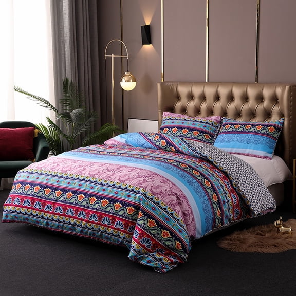 Bohemian Bedding King 3-piece Set Bed Linen Comforter Bedsheets with Pillows Case Double Sheets Bedspread