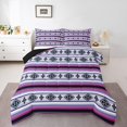 thumbnail image 1 of Bohemian Bedding Set Boho Stripes Aztec Comforter Set Full Southwestern Mexican Tribal Exotic Bed Comforter Set Teen Women,Geometric Pattern Quilt Duvet, 1 of 7