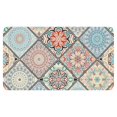 thumbnail image 1 of Bohemian Beige Geometric Diamond Pattern Design (4) Door Mat 30 X 17 Inch Welcome Doormat Indoor Outdoor Entrance Floor Mat Non Slip Spring Summer Decor Rubber Mats, 1 of 6