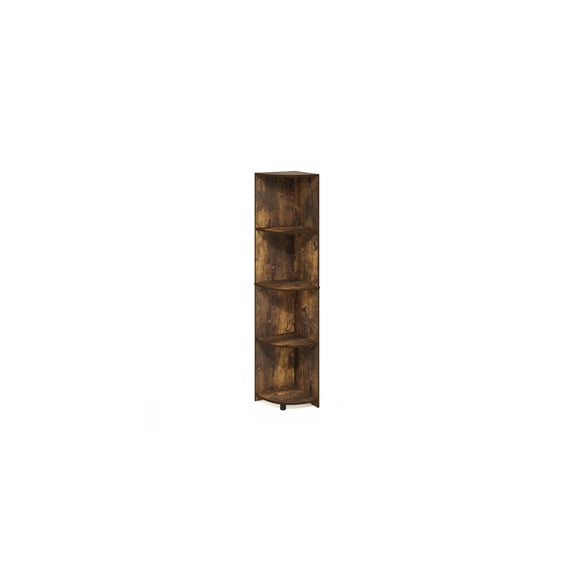 Bohemian Bliss Corner Shelf Bookcase Bookshelf Space Saving Vertical Storage, Stylish Space Maximizing Design