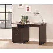 Bohemian Bliss Desk with Cabinet - Cappuccino Office Computer Writing Workstation - 29.5" H x 47.25" W