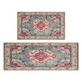 thumbnail image 1 of Bohemian Blue Ethnic Rug Kitchen Rugs and Mats Sets Of 2,Kitchen Decoration Rugs,Rubber Backing Non-Slip Floor Mat for Sink Washable Waterproof Laundry Room Runner Rugs, 1 of 7