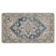 thumbnail image 1 of Bohemian Blue Floral Patterned Carpet Door Mat Welcome Door Mat for Front Door, Home Entrance, Yard, Floor, Patio, Non Slip Spring Summer Welcome Mat Indoor Outdoor Doormat 30"*17", 1 of 6