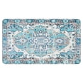 thumbnail image 1 of Bohemian Blue Floral Patterned Carpet Door Mat Welcome Door Mat for Front Door, Home Entrance, Yard, Floor, Patio, Non Slip Spring Summer Welcome Mat Indoor Outdoor Doormat 30"*17", 1 of 6