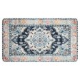 thumbnail image 1 of Bohemian Blue Floral Patterned Carpet Door Mat Welcome Door Mat for Front Door, Home Entrance, Yard, Floor, Patio, Non Slip Spring Summer Welcome Mat Indoor Outdoor Doormat 30"*17", 1 of 6