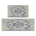thumbnail image 1 of Bohemian Blue National Design Carpet Kitchen Rugs and Mats Sets Of 2,Kitchen Decoration Rugs,Rubber Backing Non-Slip Floor Mat for Sink Washable Waterproof Laundry Room Runner Rugs, 1 of 7
