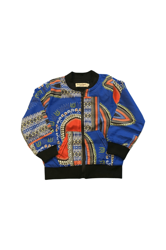 Bohemian Blue Zip Up Jacket