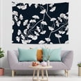 thumbnail image 1 of Bohemian Botanical Tapestry Modern Minimalism ginkgo leaves dark Tapestry Wall Hanging Decor for Living Room Bedroom dorm graduation Decor, 1 of 4