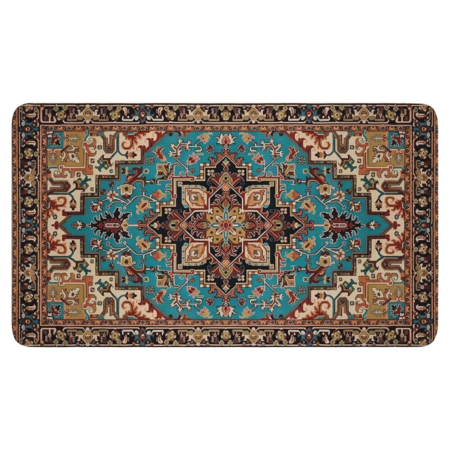 Bohemian Brown Ethnic Rug Welcome Door Mat Decorative Doormat Farmhouse ...