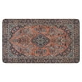 thumbnail image 1 of Bohemian Brown Ethnic Rug Welcome Door Mat Decorative Doormat Farmhouse Low-Profile Floor Rug Switch Mat for Home Indoor Outdoor Decorations 17 X 30 Inch, 1 of 6