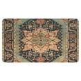 thumbnail image 1 of Bohemian Brown Ethnic Vintage Pattern Rug Welcome Door Mat Decorative Doormat Farmhouse Low-Profile Floor Rug Switch Mat for Home Indoor Outdoor Decorations 17 X 30 Inch, 1 of 6