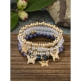 thumbnail image 1 of Bohemian Butterfly Crystal Stone Stretch Pendant Bracelets for Women Gold Beaded Stackable Stretch Bracelet Colorful Charm Jewelry Boho Summer Beach 7", 1 of 14