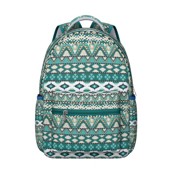 Bohemian Campus Backpack - Fits 17 Inch Laptop & Textbooks | Heavy Duty Tribal Design with Multiple Storage Zones for Dorm, Library & Travel