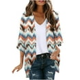 thumbnail image 1 of Bohemian Cardigan for Women 3/4 Length Sleeve Lightweight Summer Cardigan Light Womens Jacket Women's Cardigans, 1 of 4