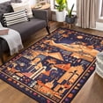 thumbnail image 1 of Bohemian Carpets for Living Room Non-Slip Large Area Rugs Bedroom ration Home Floor Mat Ethnic Style, 1 of 5