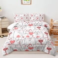 thumbnail image 1 of Bohemian Cat Comforter Set Size Blue Black Texture Cat Bedding Set Boho Cat Duvet Set for Kids Boys Girls Adults Room r 3Pcs (1 Comforter + 2 Pillowcases), 1 of 6