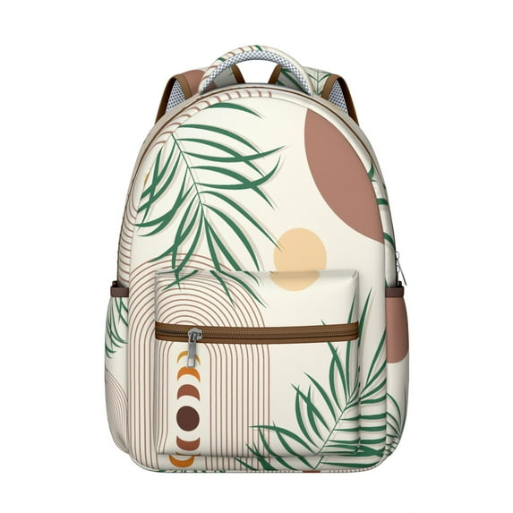 Bohemian Chic College Backpack - Multiple Pockets & Cable Management | Water-Resistant Campus Companion