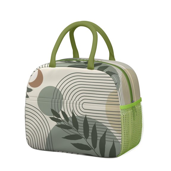 Bohemian Chic Lunch Bag - Vintage Floral Insulated Lunch Box, Waterproof & Portable (Rustic Home Decor)