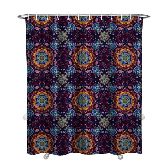 Bohemian Chic Tribal Shower Curtain 72x84 Inches Polyester