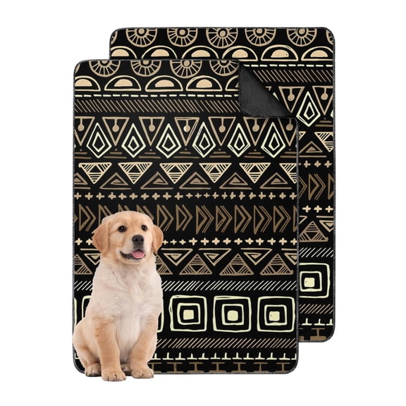 Bohemian Chic Washable Dog Pee Pads, 24x36 Reusable Potty Training Pads with Non-Slip Grip, Leak-Proof for Discreet Indoor Accident Protection