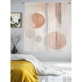 Curated visual reference: Picture Idea: Bohemian Color Block Nordic Style Chiffon Sheer Curtains 63 Inches