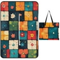 thumbnail image 1 of Bohemian Color Picnic Blanket Waterproof Outdoor Beach Blanket Hand-held Pad Suitable for Travel, Camping, Beach, Family Gatherings, 1 of 8