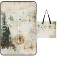 thumbnail image 1 of Bohemian Color Picnic Blanket Waterproof Outdoor Beach Blanket Hand-held Pad Suitable for Travel, Camping, Beach, Family Gatherings, 1 of 8